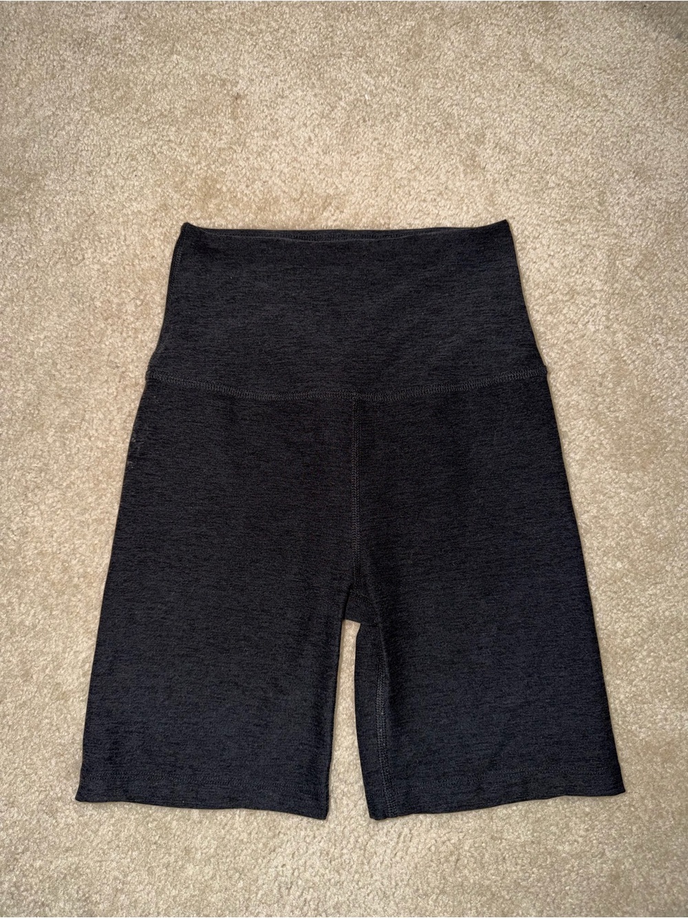 Beyond Yoga Women’s High Waist Biker Shorts Gray Charcoal Size Small Workout